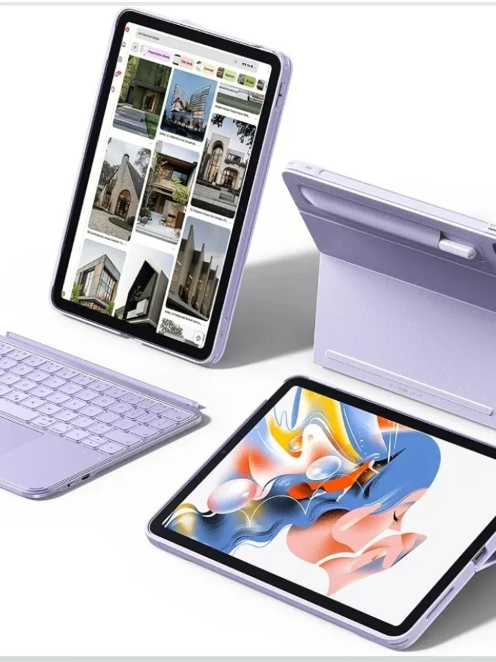 ESR iPad Air 11 Keyboard Case M4 M3 M2 Air 4 5 Magnetic Trackpad Purple 2026